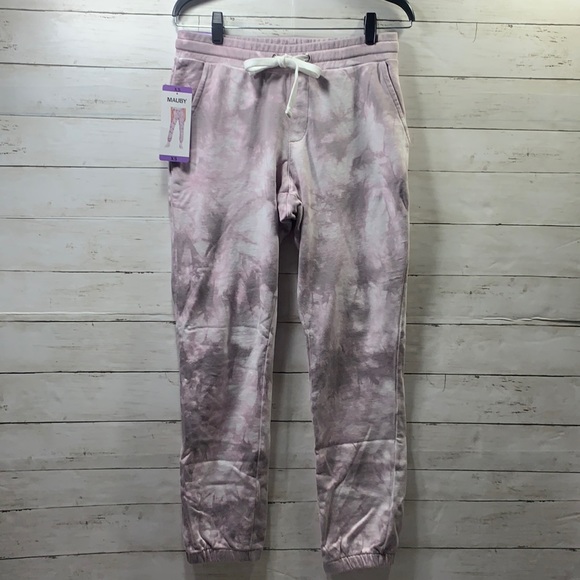 Mauby Pants - NWT Mauby Pale Purple white Tie Dye Joggers